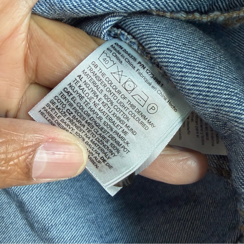 Denim Pullover Top Blue - Picture 6 of 7